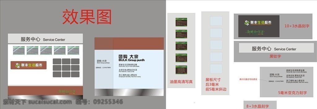 超市 vi 筹建 提示类 标牌 标识
