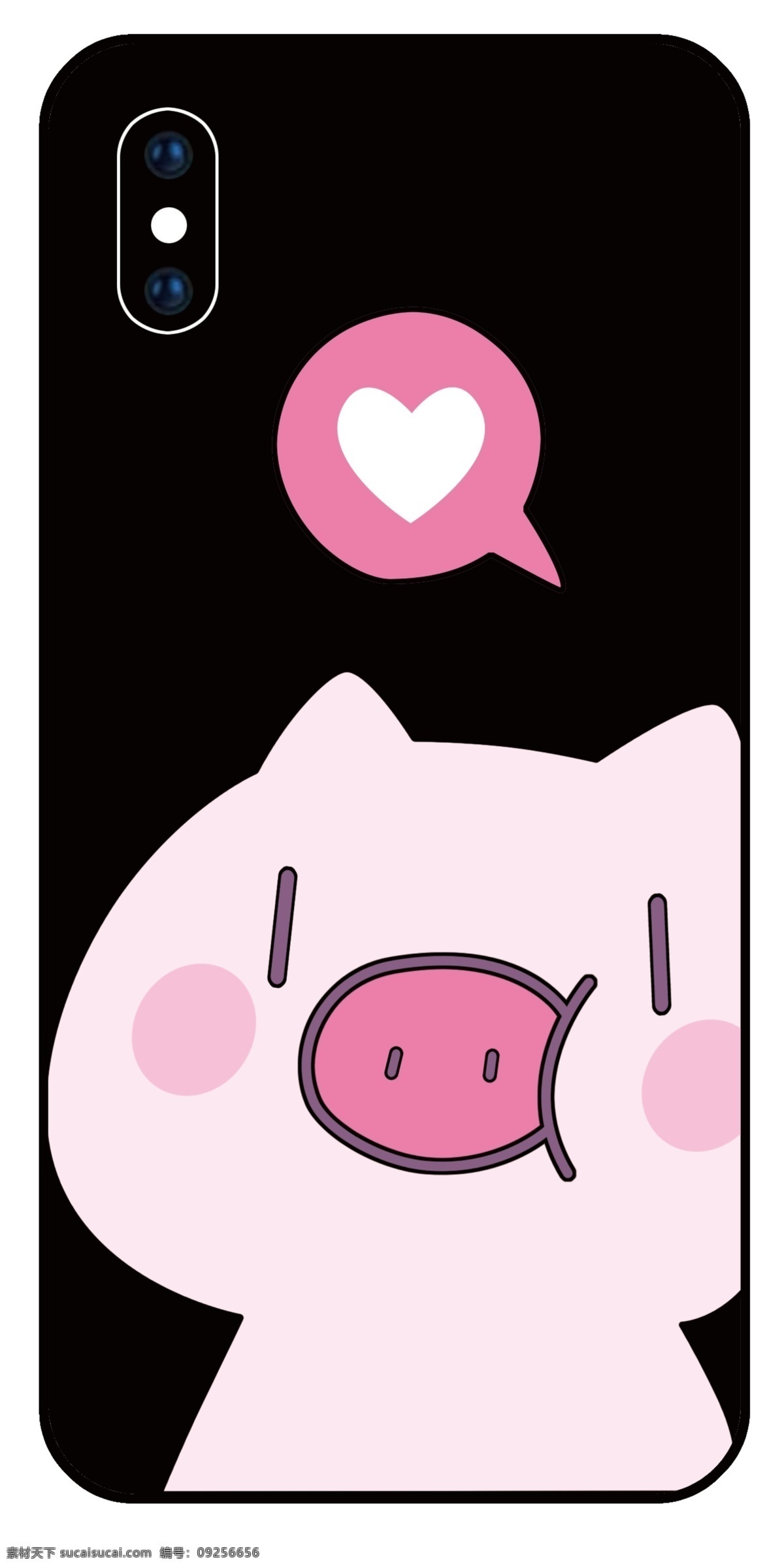 小花猪 情侣手机壳 卡通手机壳 可爱手机壳 猪猪手机壳 猪八戒 小猪