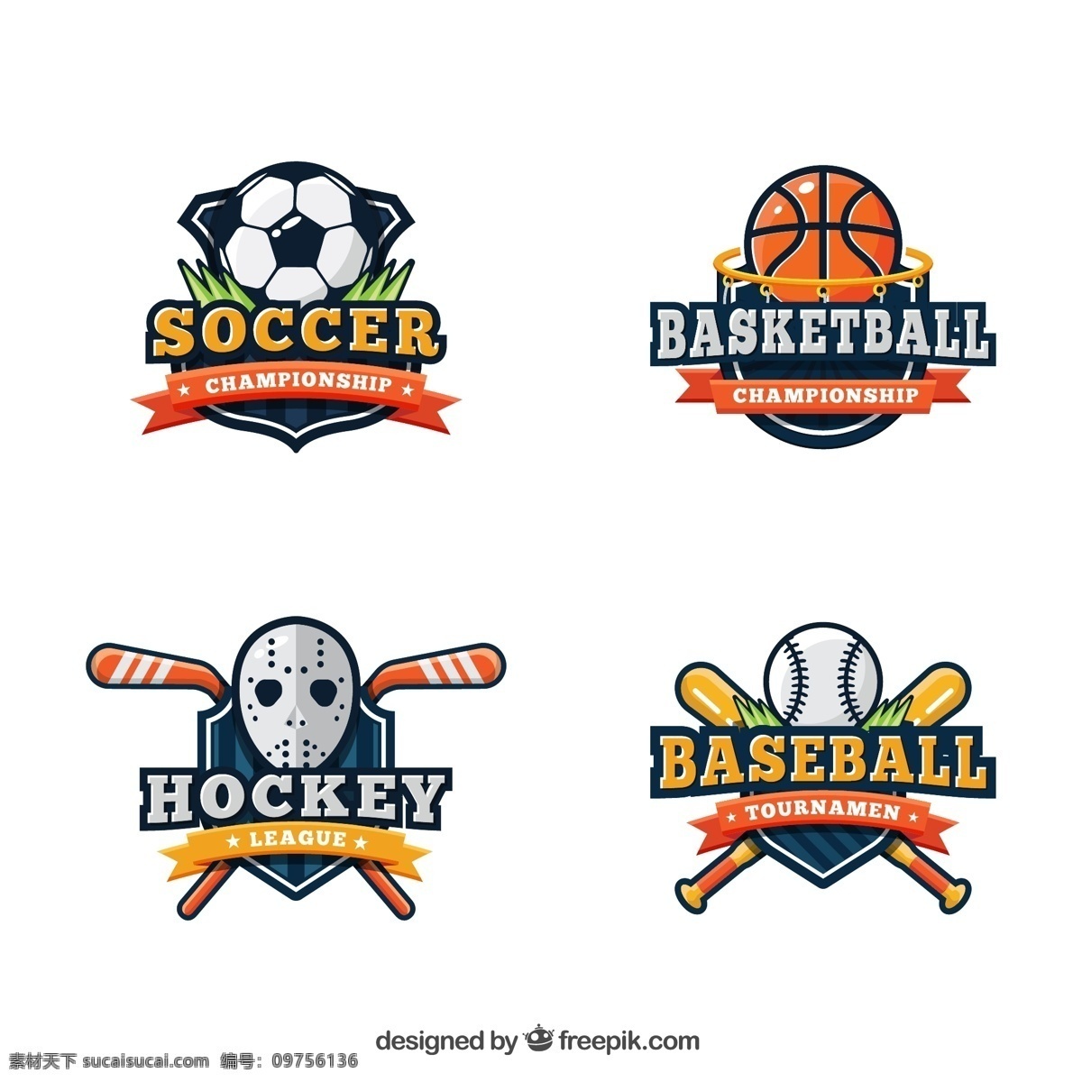 体育标志集 体育徽章 体育 体育标签