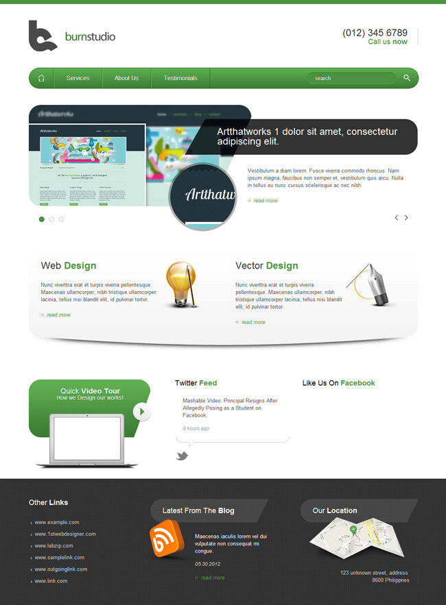 绿色 软件 企业 html 模板 网站 软件公司 网页素材 网页模板