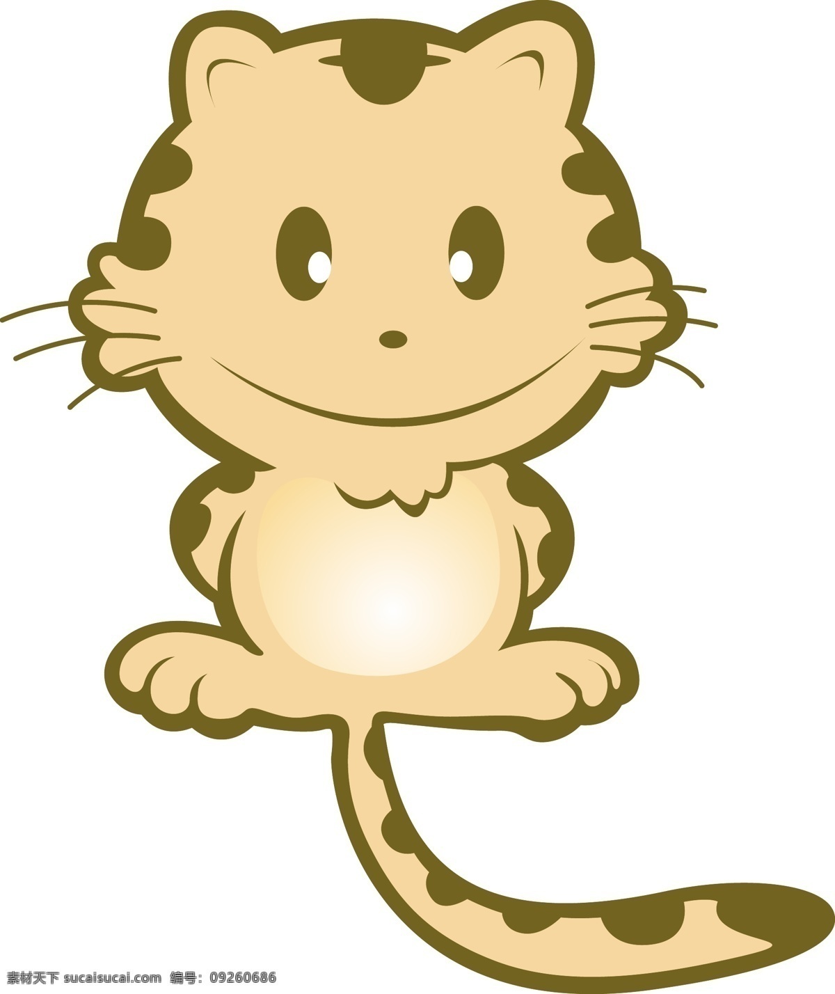 小猫 动物插画 其他矢量 矢量素材 矢量图库 小猫ai格式 插画集