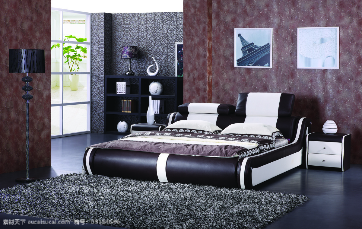 背景 环境设计 家具 寝室 软床 室内设计 模板下载 设计素材 卧室 家具用品 家居装饰素材