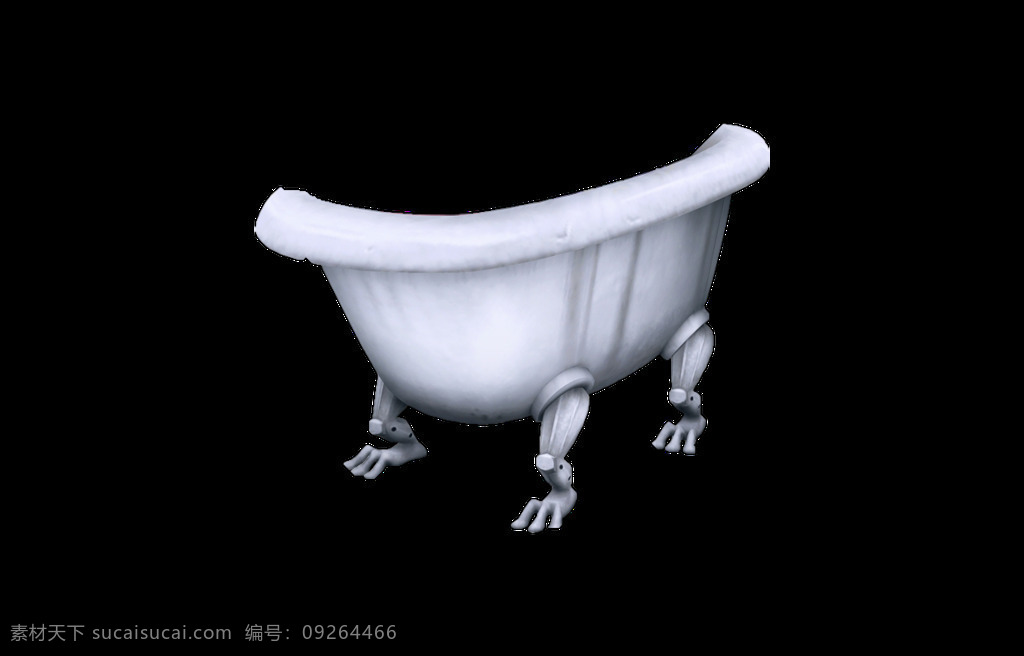 白色 创意 浴盆 元素 png元素 免抠元素 泡澡 透明素材 洗澡