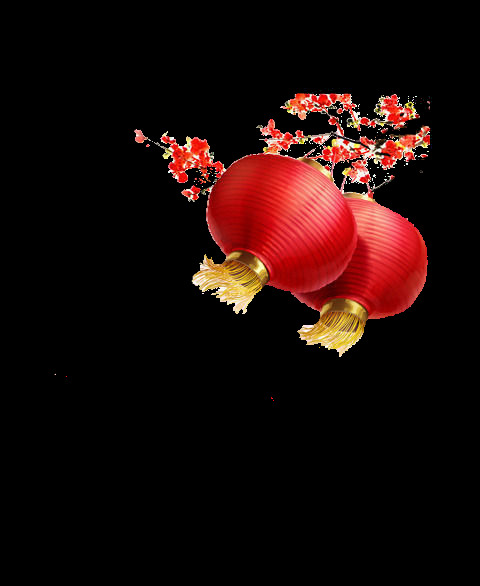 喜庆 氛围 红色 梅花 灯笼 节日 元素 红色灯笼 节日必备 节日元素