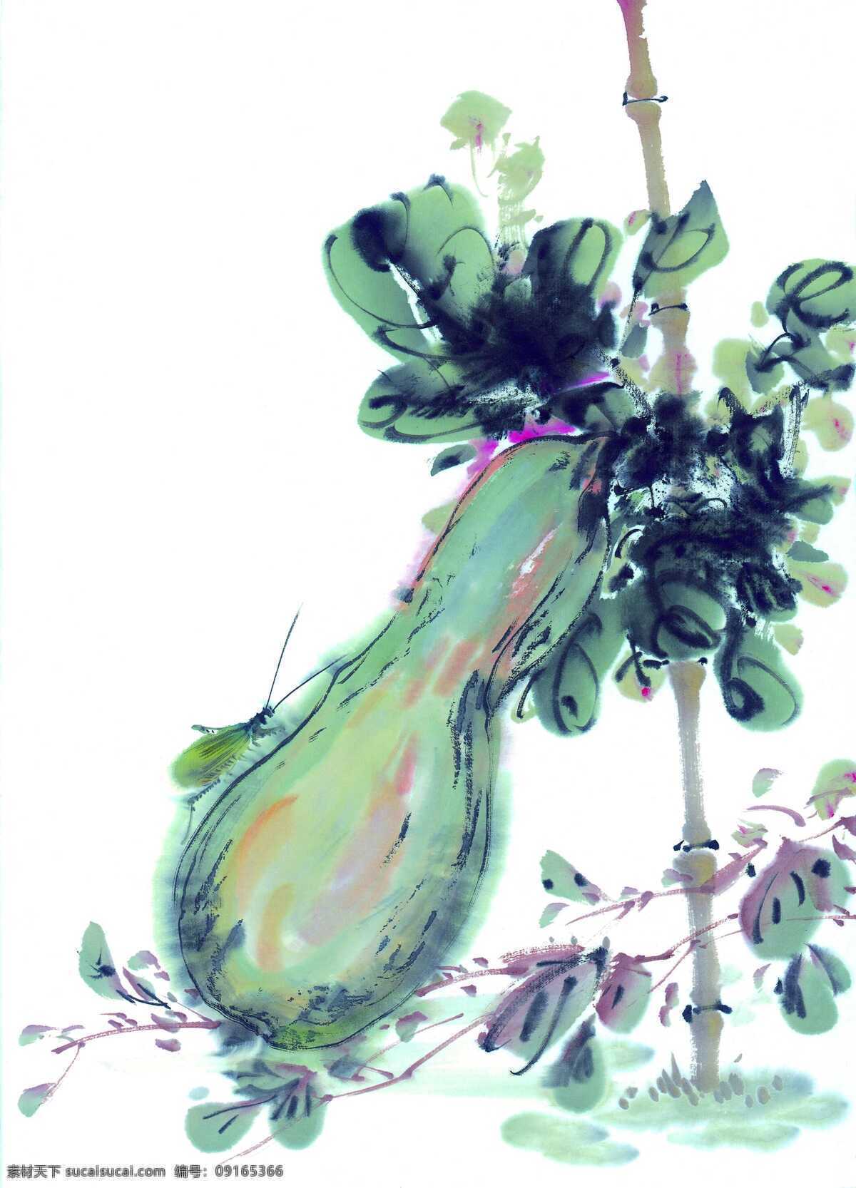 水墨蔬菜素材 水彩画 水彩 画 水墨画 水墨蔬菜 图案 文化 艺术 古代 传统 书画文字 文化艺术 白色