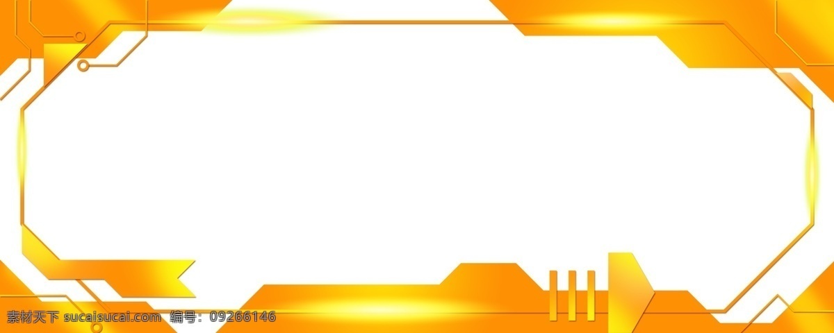 彩色 科技 长 边框 橙色 装饰 图 科技感 线条 现代 简约 长方形 方框