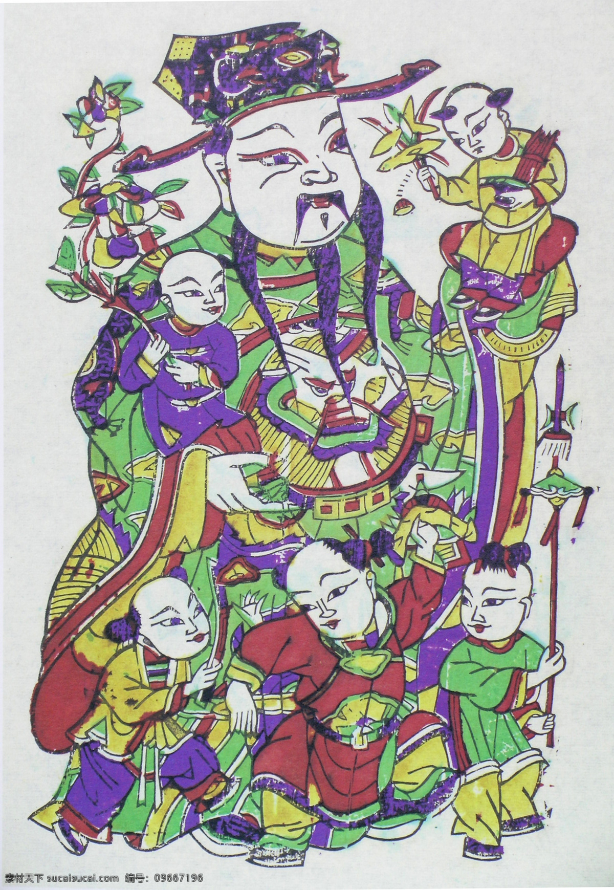 朱仙镇年画 文化艺术 绘画书法 设计图库 300