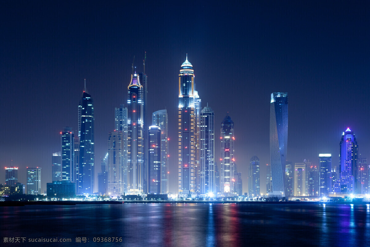 迪拜建筑 写字楼 建筑物 楼房 大楼 高楼大厦 摩天大楼 迪拜 灯光 灯火通明 夜晚 夜空 紫色 阿联酋 倒影 建筑 建筑摄影 建筑园林