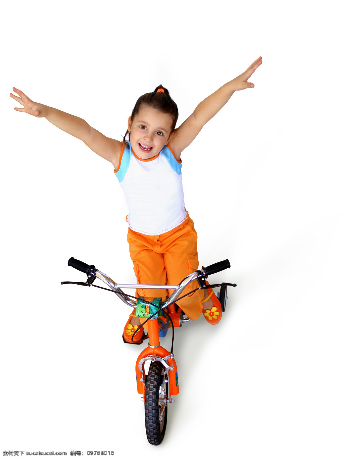 骑 自行车 快乐 小女孩 小孩 名牌自行车 儿童 开心 儿童图片 人物图片