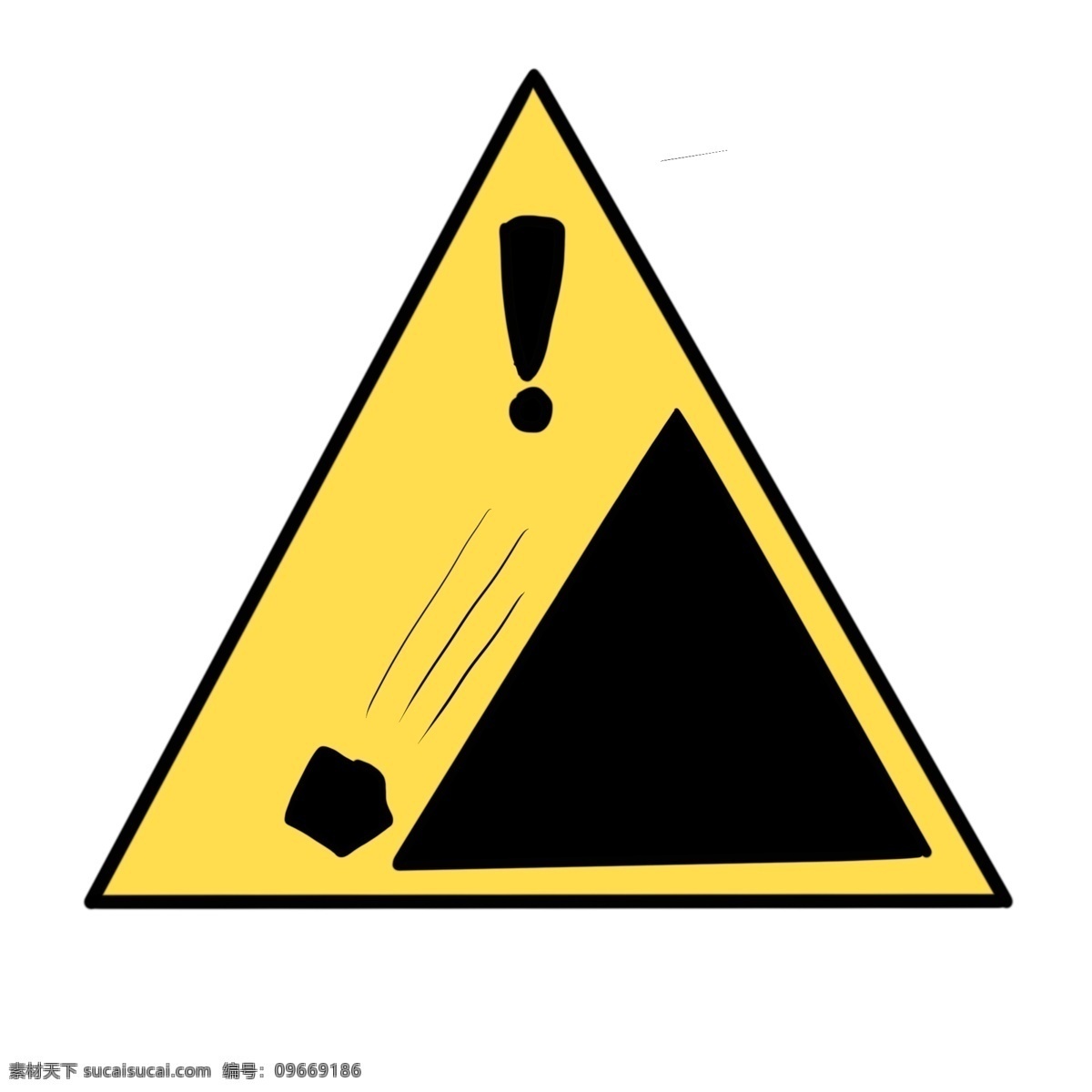 小心 滑坡 警示 图标 黄色警示图标 安全图标 小心滑坡 警示图标 注意安全 滑倒 路滑 危险