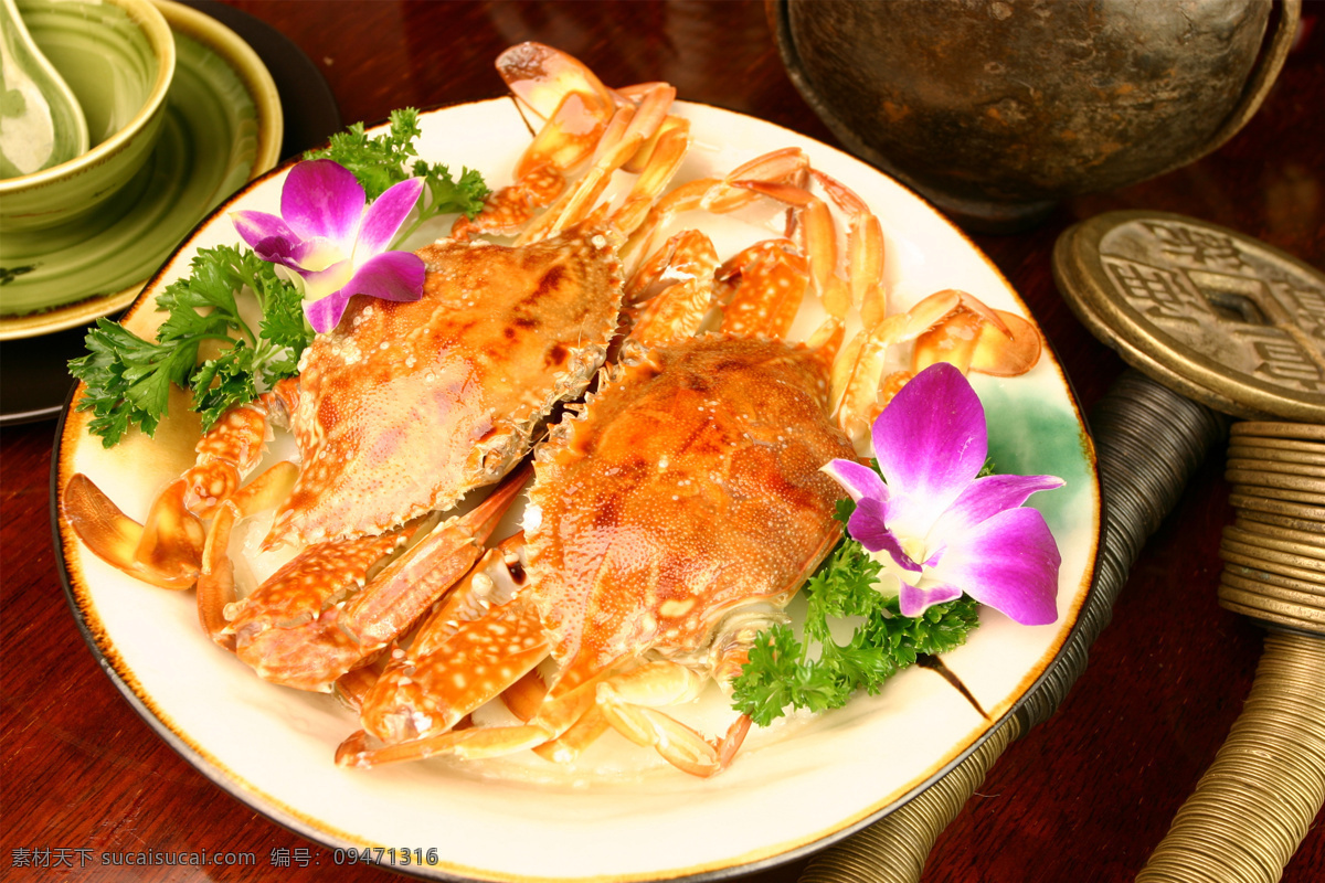 芙蓉红花蟹 美食 传统美食 餐饮美食 高清菜谱用图