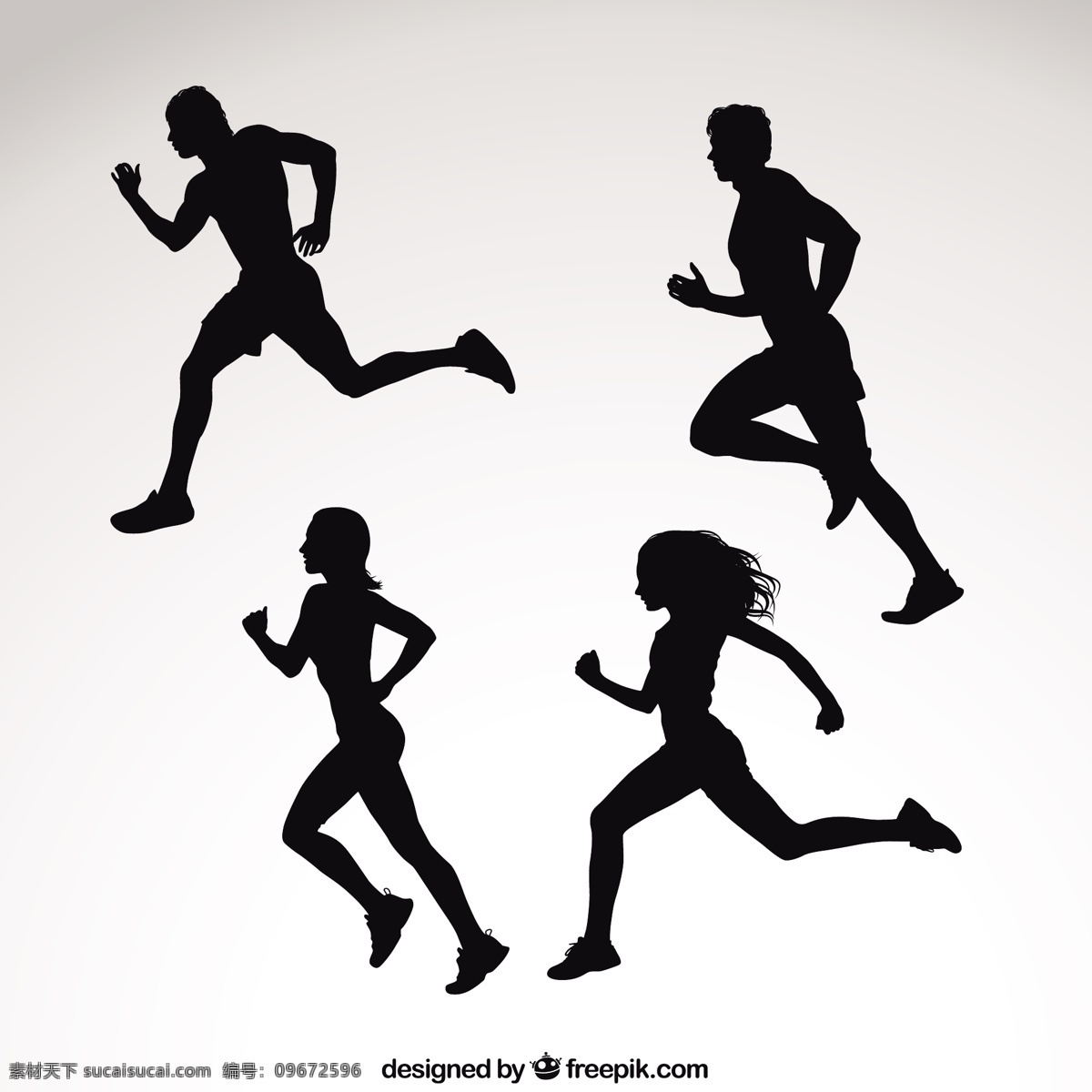 剪影的跑步者 运动的剪影 跑 比赛中 运动员的剪影 剪影 体育 运动员 运动 白色