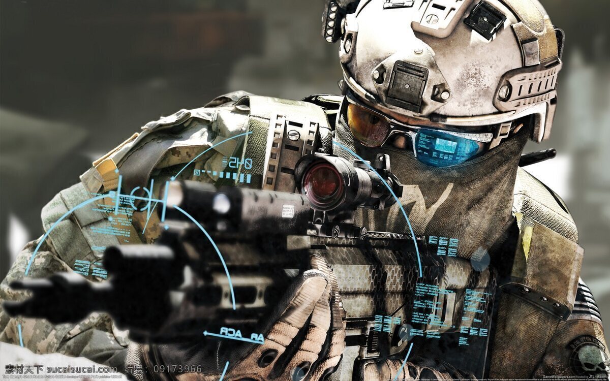 幽灵行动 海豹部队 美国 战争 光学迷彩 游戏 影视娱乐 文化艺术