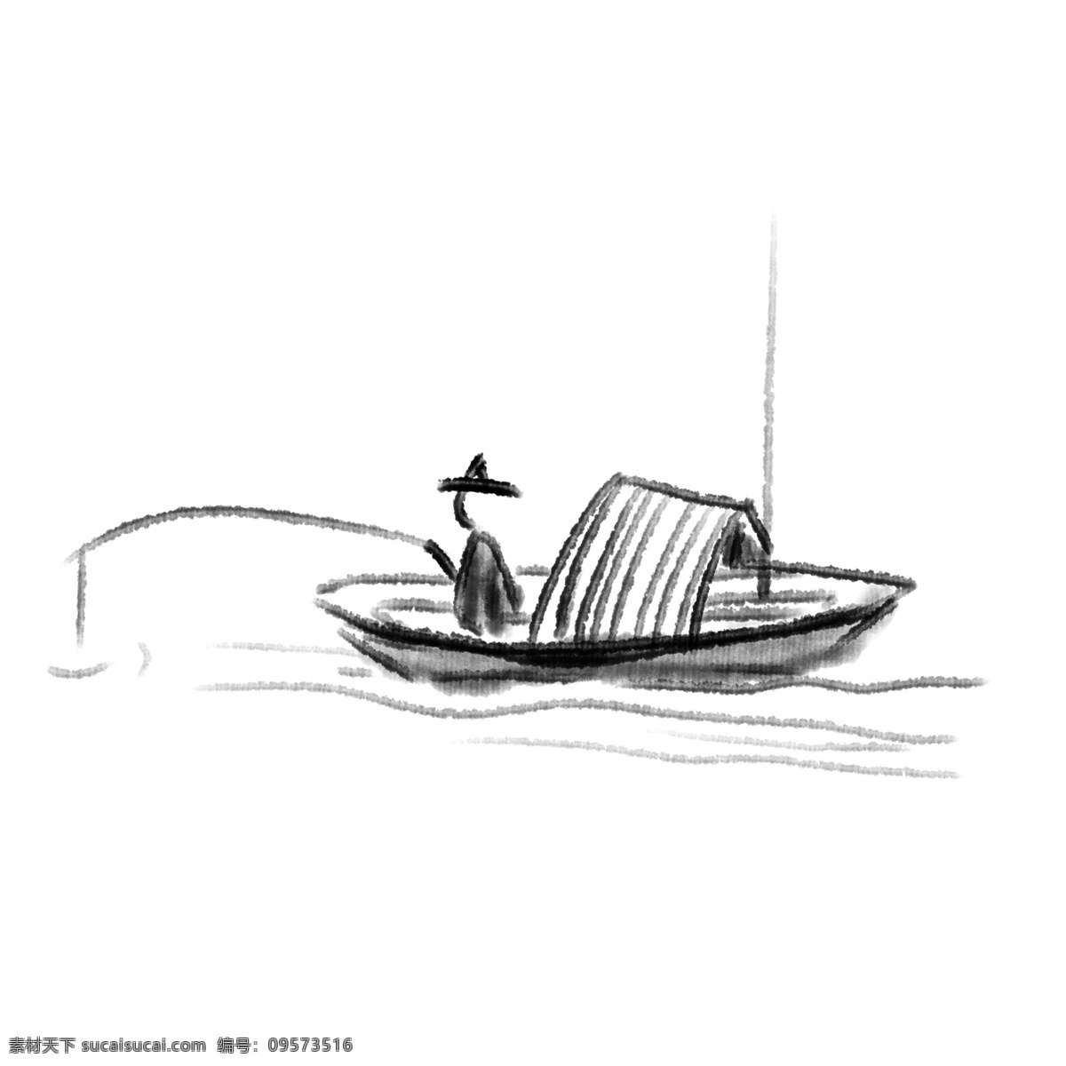 中国 风 水墨 简 笔画 渔船 中国风 水墨画 中国风渔船 手绘渔船 卡通渔船 简笔画 卡通渔船插画 渔船插画 黑色渔船