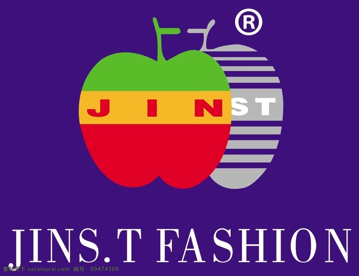 标志设计 服装logo 广告设计模板 源文件 金苹果 服饰 logo 模板下载 金苹果服饰 psd源文件 logo设计