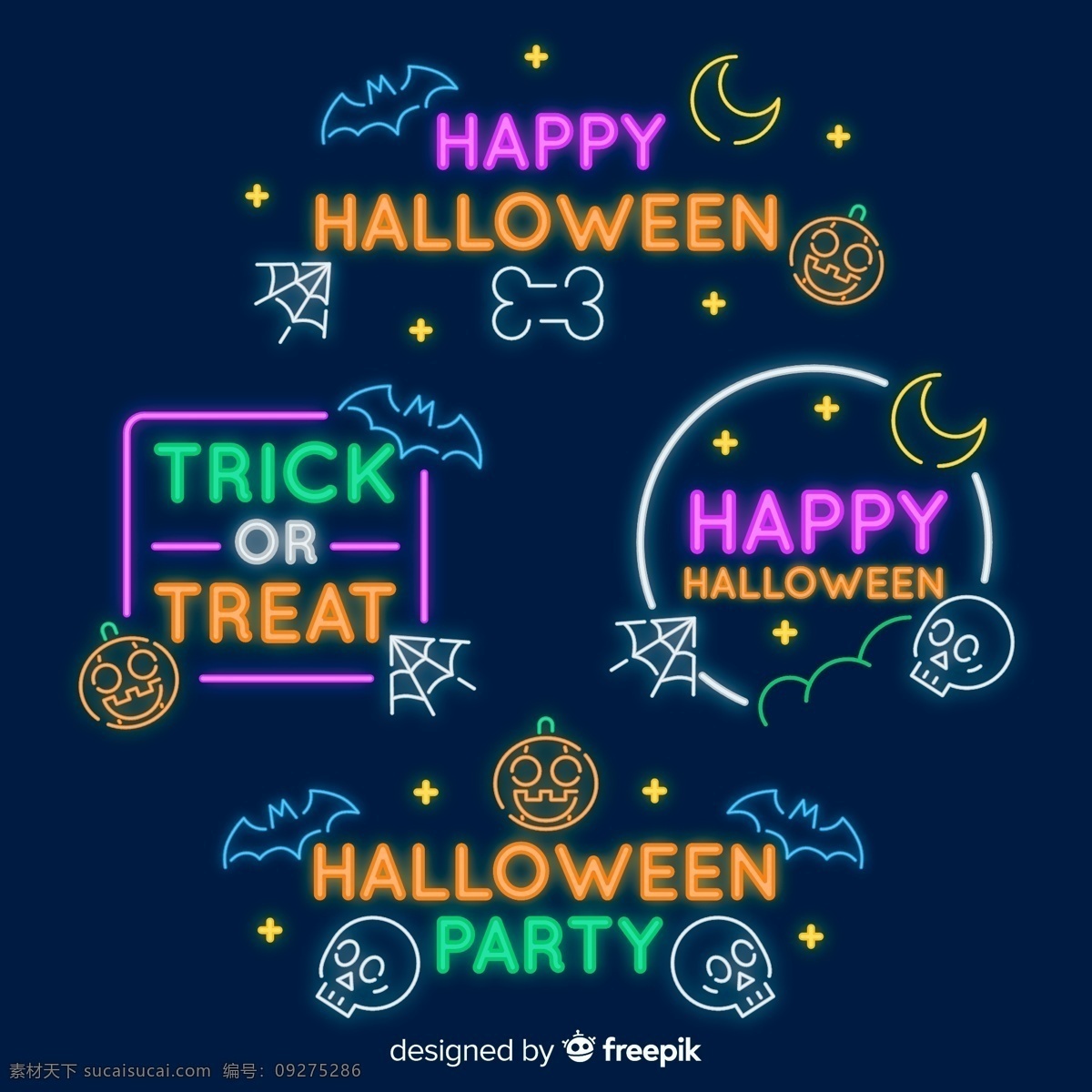 万圣节霓虹灯 矢量素材 蜘蛛网 蝙蝠 南瓜灯 月亮 蜘蛛 骷髅头 派对 halloween 彩色 万圣节 霓虹灯 艺术字 精美 装饰 时尚背景 酷炫 潮流 背景 矢量图 背景图 底图 包装设计 设计元素 科技 板报 海报 模板 办公 企划 节假日 矢量 文化艺术 节日庆祝