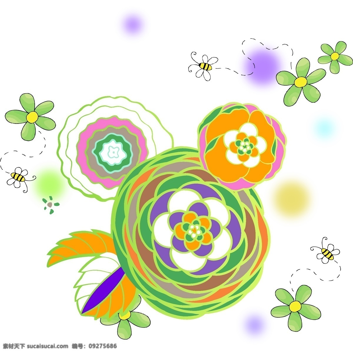 款 个性 花朵 矢量图 其他矢量图