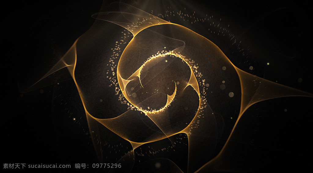 大气 金色 光环 粒子 展示 logo 模板 金色粒子 logo动画 片头动画 粒子飞舞 震撼