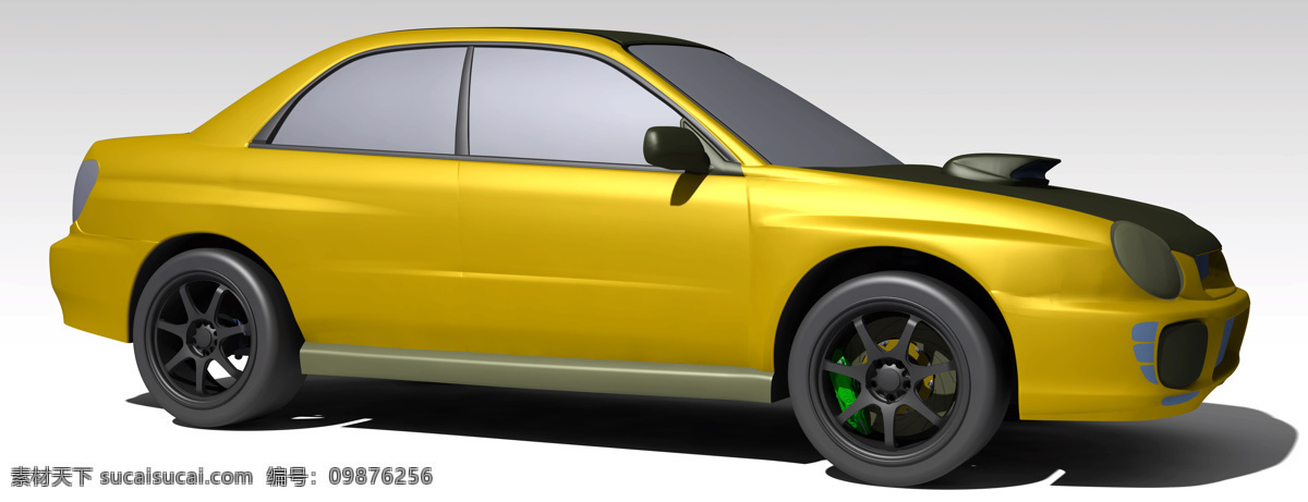 斯 巴鲁 翼 豹 wrx sti gda 3d模型素材 其他3d模型