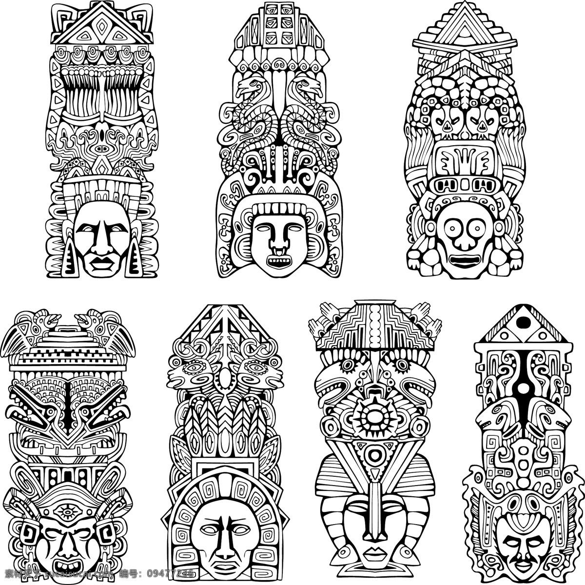 玛雅符号 玛雅 古代 古老 图腾 考古图案 符号 图形 人物 动物 线条 花纹 抽象 矢量素材 其他矢量 矢量 背景 底纹 底纹背景 底纹边框