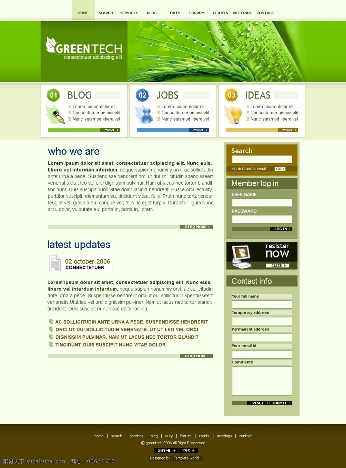 漂亮 网页 分层 大气 绿色 漂亮网页 清新 软件 设计图库 适合软件类 源文件 网页素材 网页模板