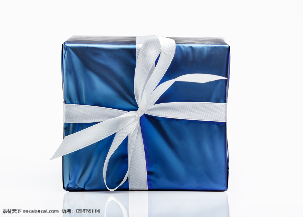 唯美 蓝色 礼物 盒 高清 近景 特写 礼物盒 礼品 包装盒