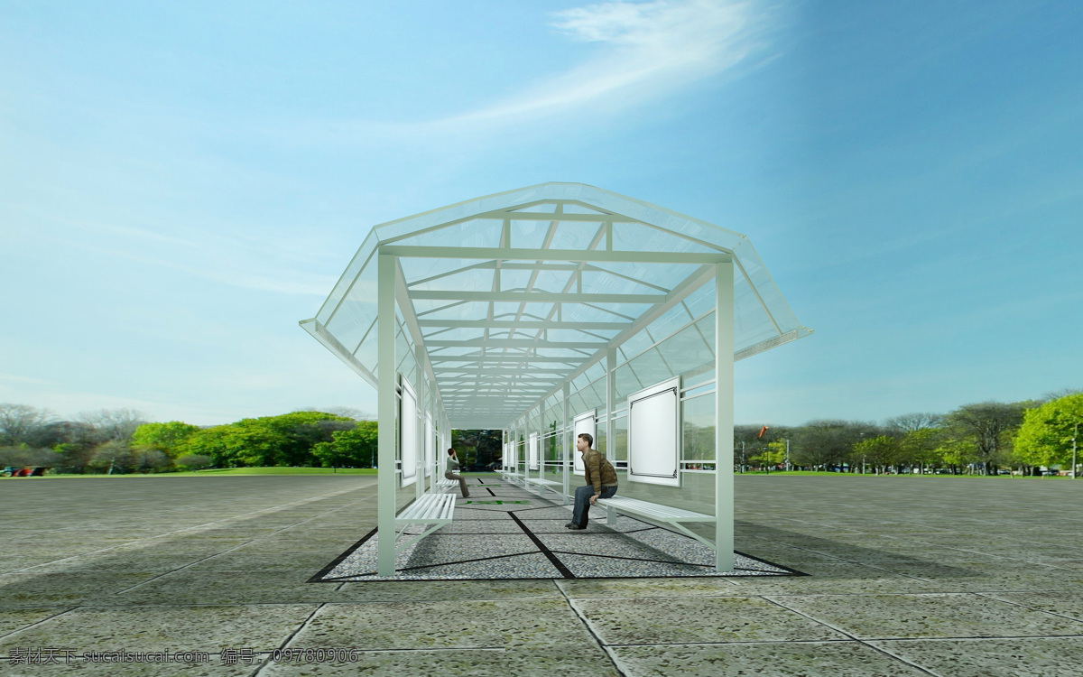 钢结构走廊 雨棚 钢结构 效果图 长廊 走廊 环境设计 室内设计
