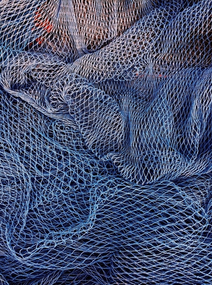 蓝色渔网 渔网 网格 捕鱼 鱼 打鱼 渔民 生活百科 生活素材