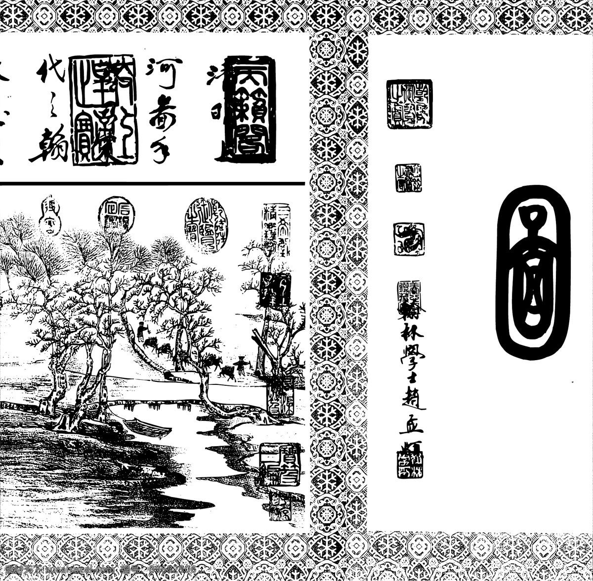 清明上河图 卷 共 矢量 其他矢量 矢量素材 矢量图库 文化艺术 传统文化