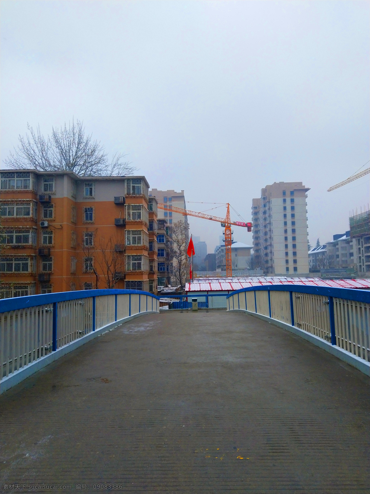 空荡荡 天桥 风景 天空 高楼 建筑 建筑景观 自然景观