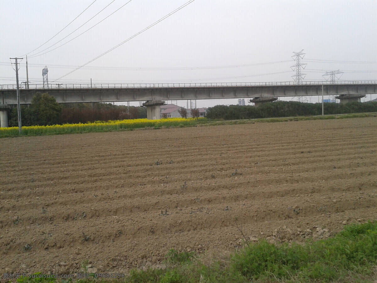 城中田地 田地 城际 土地 散步 自然景观 建筑景观