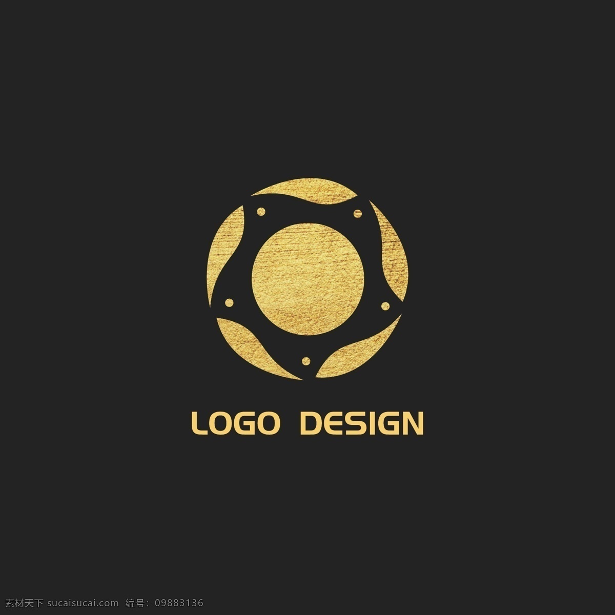 简约 logo 标志设计 花 圆形 企业 商业 商标 鱼