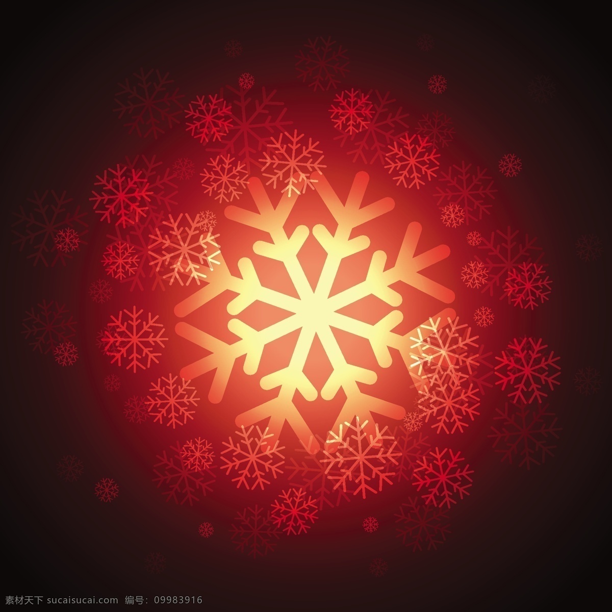 明亮 红色 雪花 背景 圣诞节 抽象 几何 雪 圣诞快乐 冬天快乐 庆祝 节日 节日快乐 寒冷 季节 有光泽 十二月 黑色