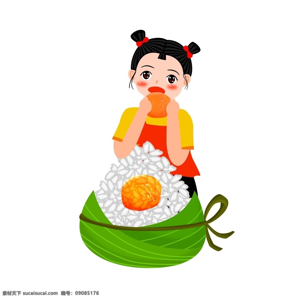 免 扣 卡通 粽子 女孩 屈原 端午节粽子 端午节 包粽子 端午粽子 粽子卡通 卡通粽子 五月 五月卡通