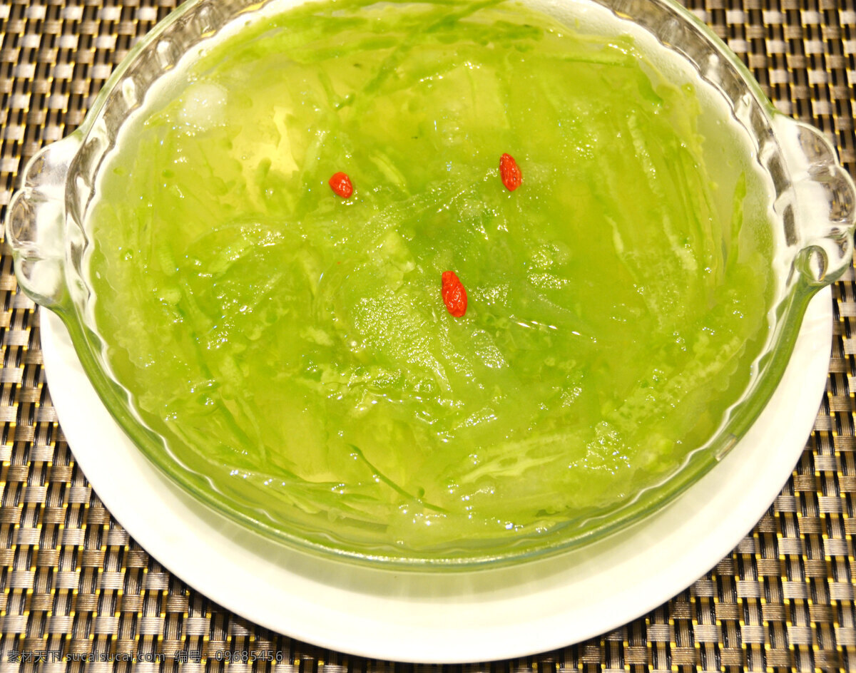 凉拌芦荟 夏季 清凉 菜肴 绿色 清新 传统美食 餐饮美食