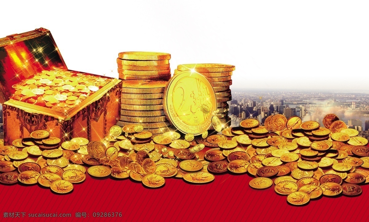 金钱 钱箱 金币 分层 源文件