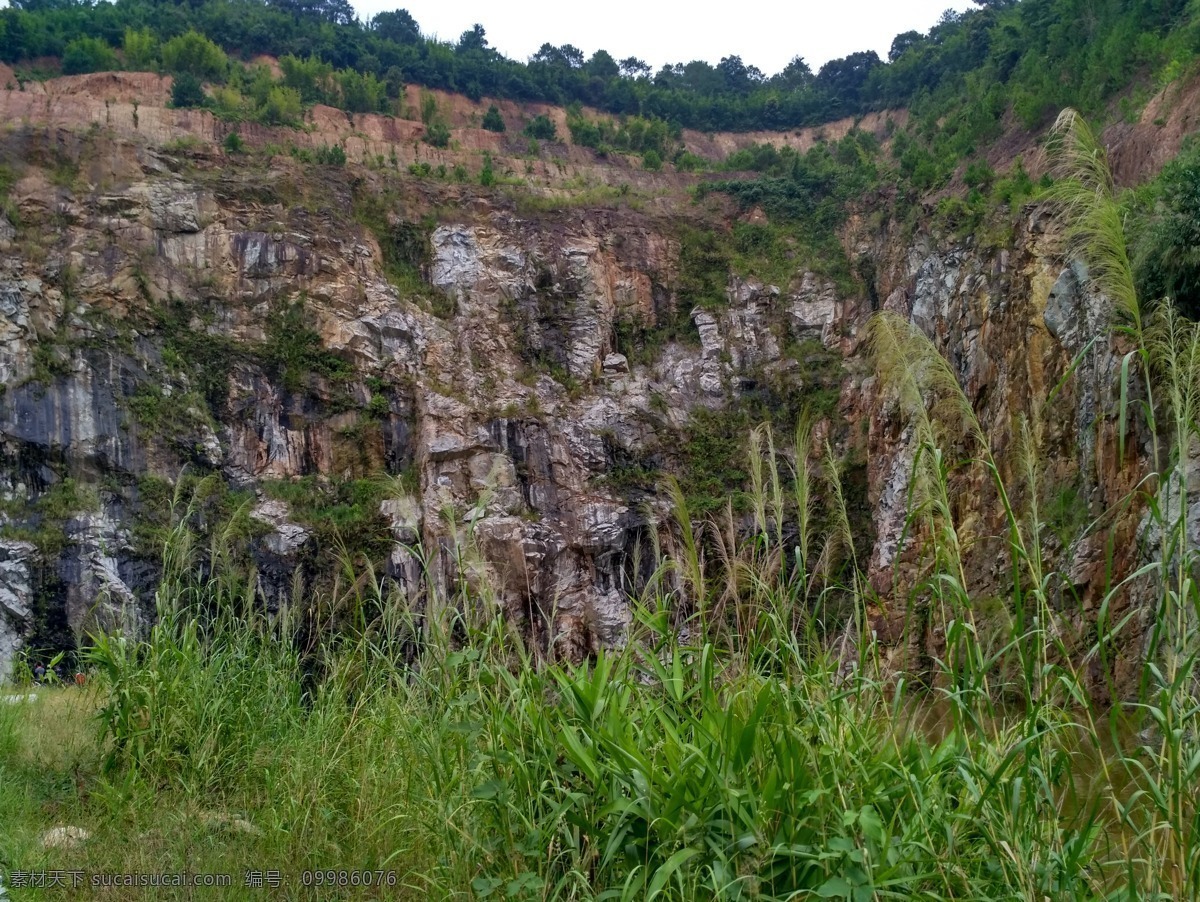 石矿山 石矿 矿山 山 山体 岩层 自然景观 山水风景