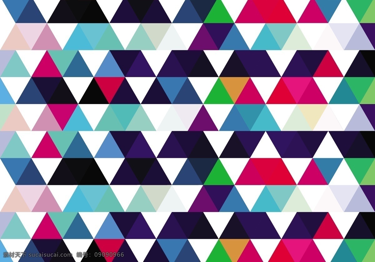 丰富多彩 三角形 背景 形状 几何 明亮 彩色 无缝 纹理 抽象 重复 图案 壁纸