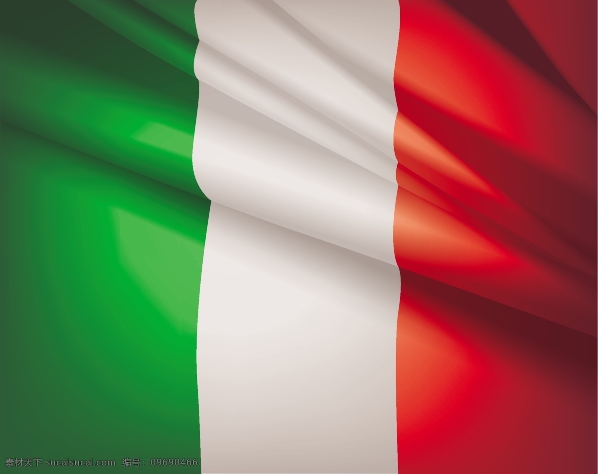 意大利国旗 意大利 国旗 背景 意大利主题 意大利元素 徽标徽章标帖 标志图标 矢量素材 红色