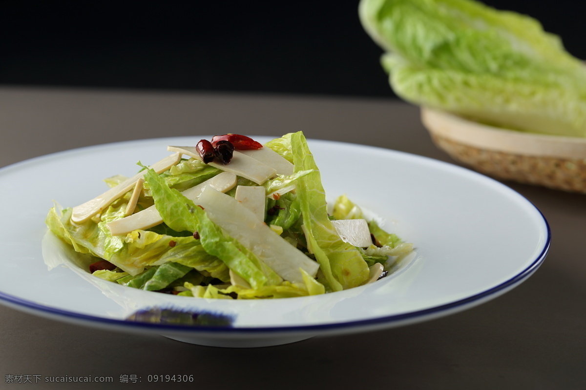 白 卤 豆 干 拌 油 生菜 豆干 拌生菜 豆腐干 豆皮 餐饮美食 传统美食