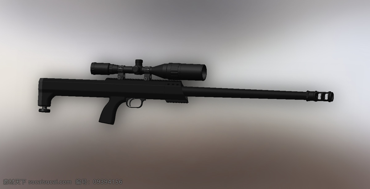 单 杆 毫米 狙击 步枪 丑陋 原型 bmg 狙击手 弹药 3d模型素材 电器模型