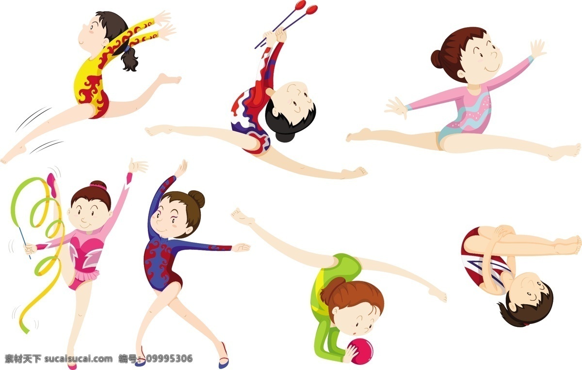 卡通运动员 健康 体操 娱乐 运动 运动员 活动 训练 练 球队 游戏 竞争 儿童 学生 体育 休闲娱乐体育 卡通设计