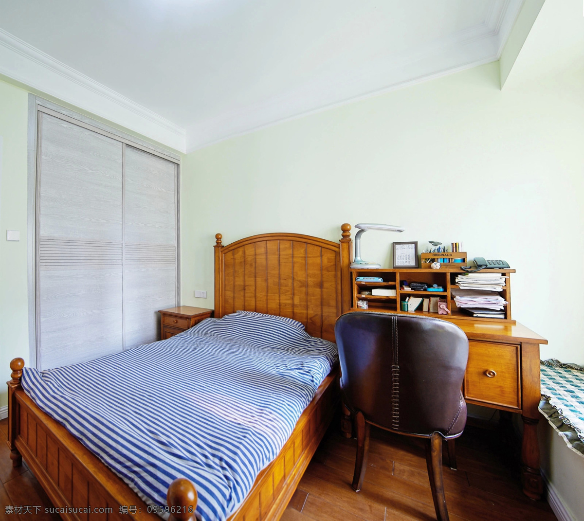 简约 木质 床头 效果图 卧室 软装效果图 室内设计 展示效果 房间设计家装 家具