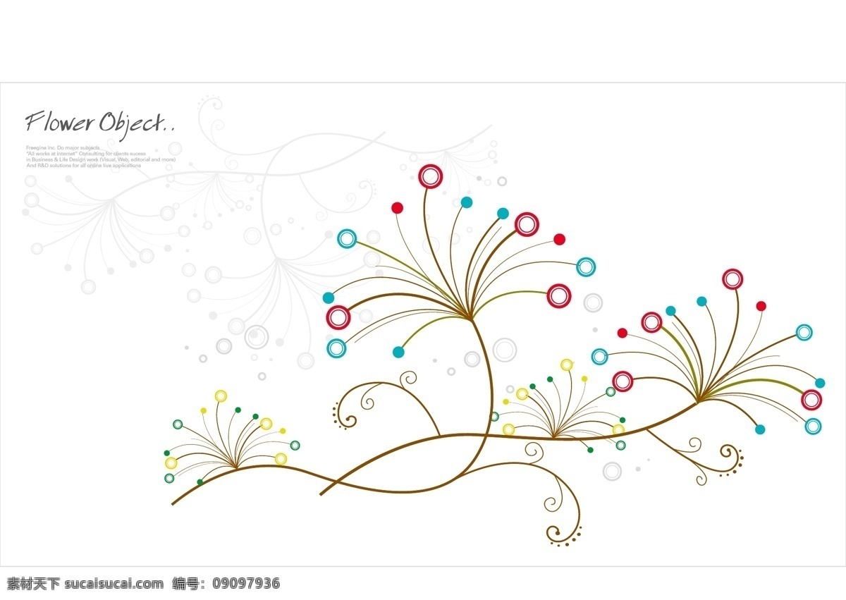 矢量 线条 手绘 花卉图片 背景 彩绘 花朵 花卉 简约 矢量素材 鲜艳 矢量图 花纹花边