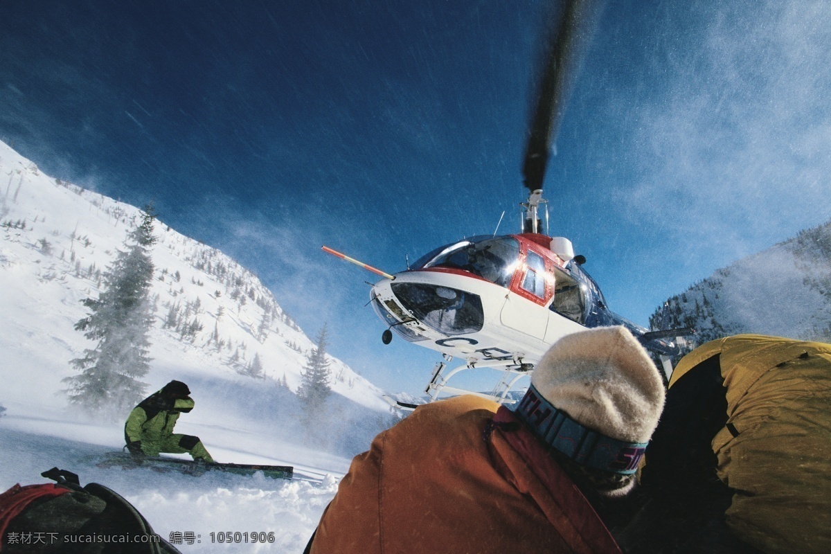 直升飞机 滑雪 运动员 高清 冬天 雪地运动 划雪运动 极限运动 体育项目 运动图片 生活百科 雪山 美丽 雪景 风景 摄影图片 高清图片 体育运动 黑色