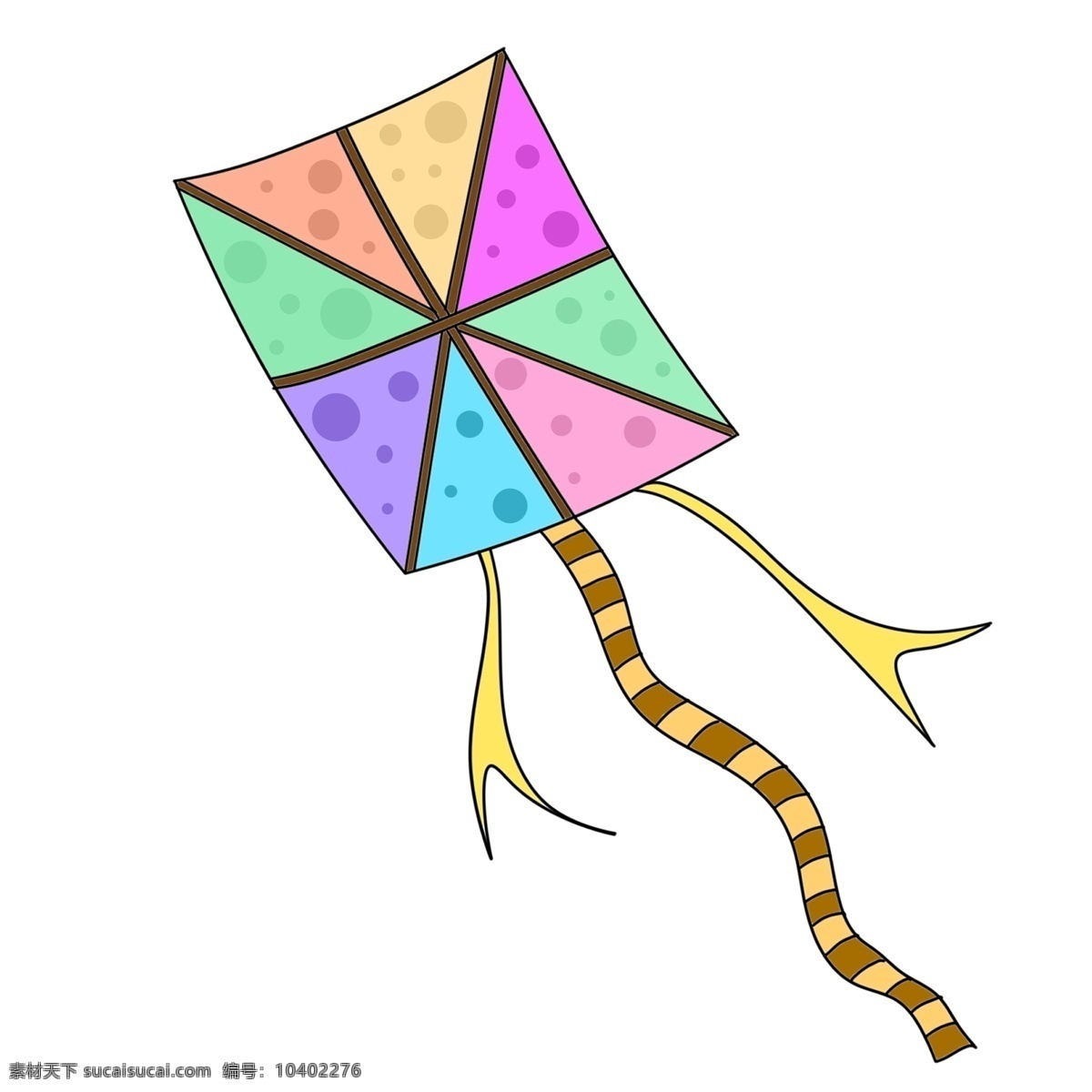 方形 彩色 卡通 风筝 飞行的风筝 卡通风筝插画 创意风筝插画 精美的风筝 彩色风筝 方形风筝