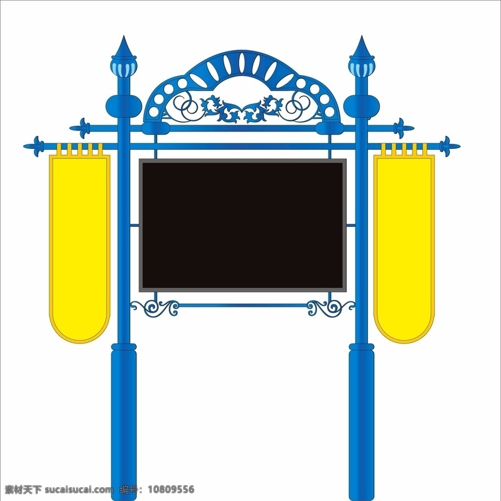 公园 游乐场 led 屏幕 造型 吊 旗 led屏幕 吊旗 造型设计 铁艺 欧式 蓝色