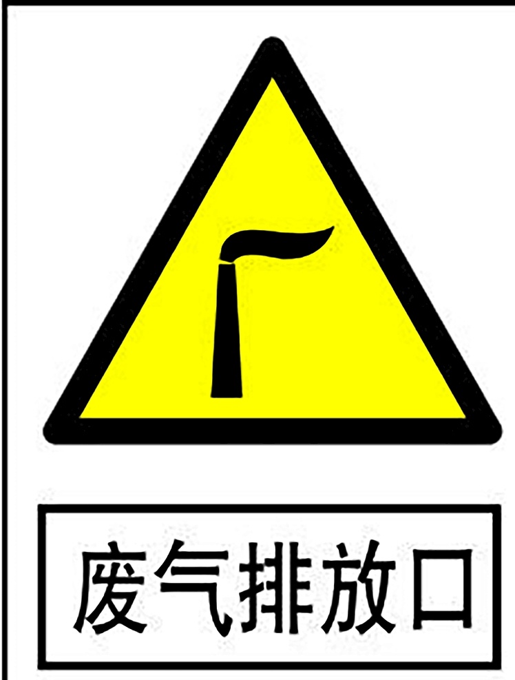 废气排放口 安全标识 安全 标识 警示牌 标志 安全标志展板 标志图标 公共标识标志
