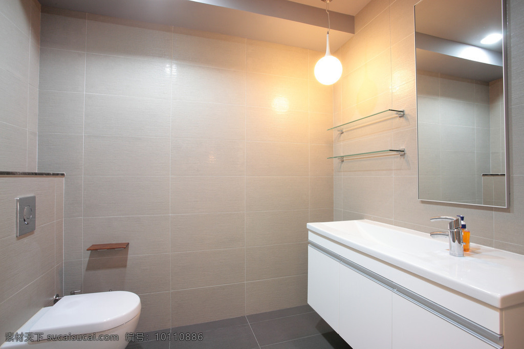 现代 卫生间 瓷砖 背景 墙 室内装修 效果图 瓷砖背景墙 瓷砖洗手台 木制柜子 卫生间装修