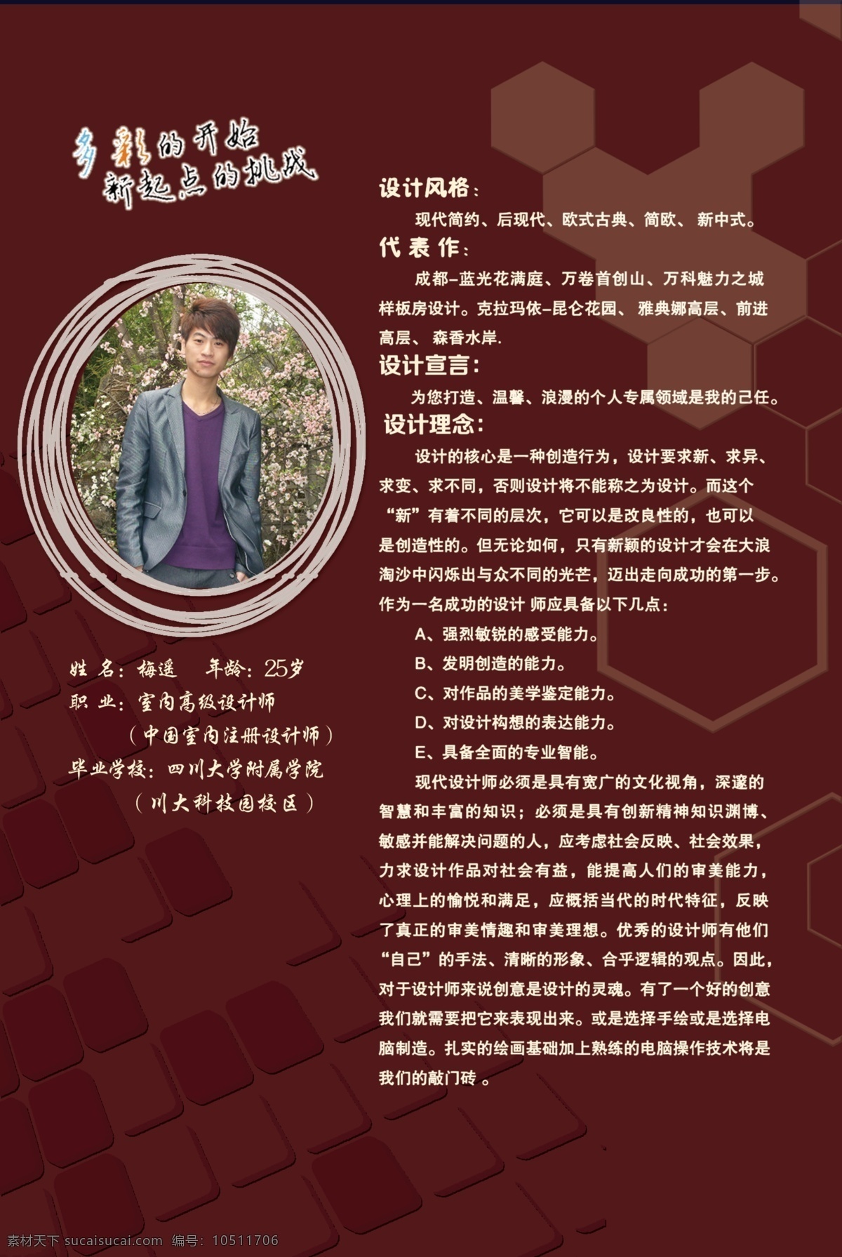 设计模板 个人介绍 个人简介 广告模板 简单大方 时尚底图 海报 原创设计 原创海报